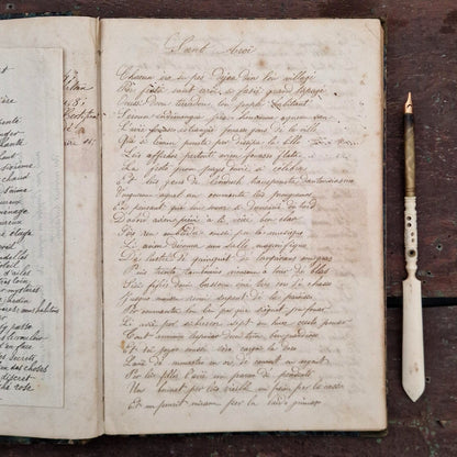 Recueil manuscrit de chansons et poésies - XIXe siècle - 184p