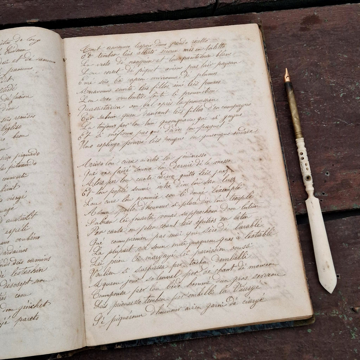 Recueil manuscrit de chansons et poésies - XIXe siècle - 184p