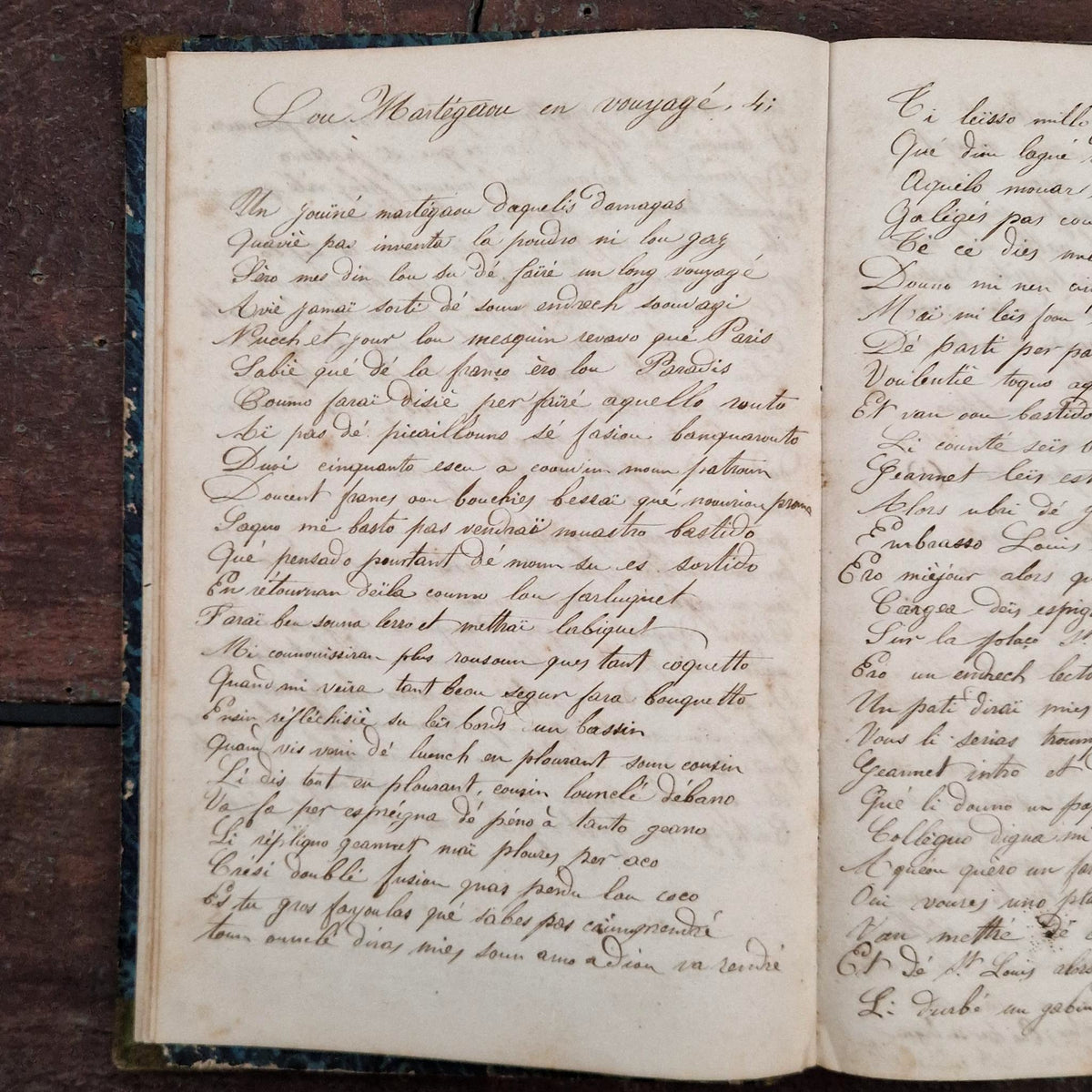 Recueil manuscrit de chansons et poésies - XIXe siècle - 184p
