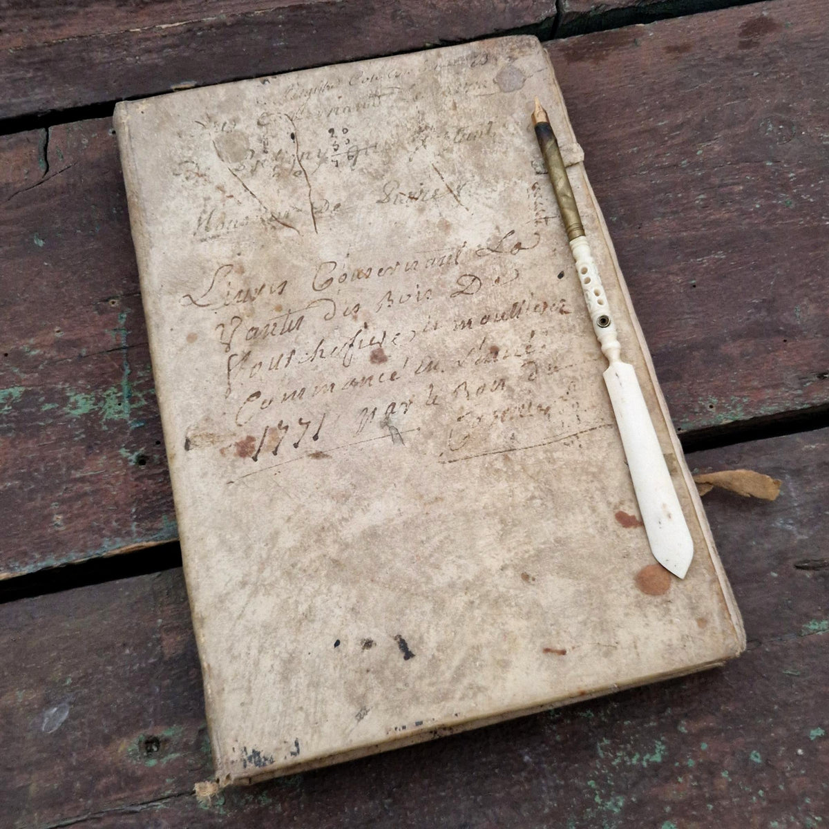 Ancien registre manuscrit -  Fin XVIIIe / Début XIXe