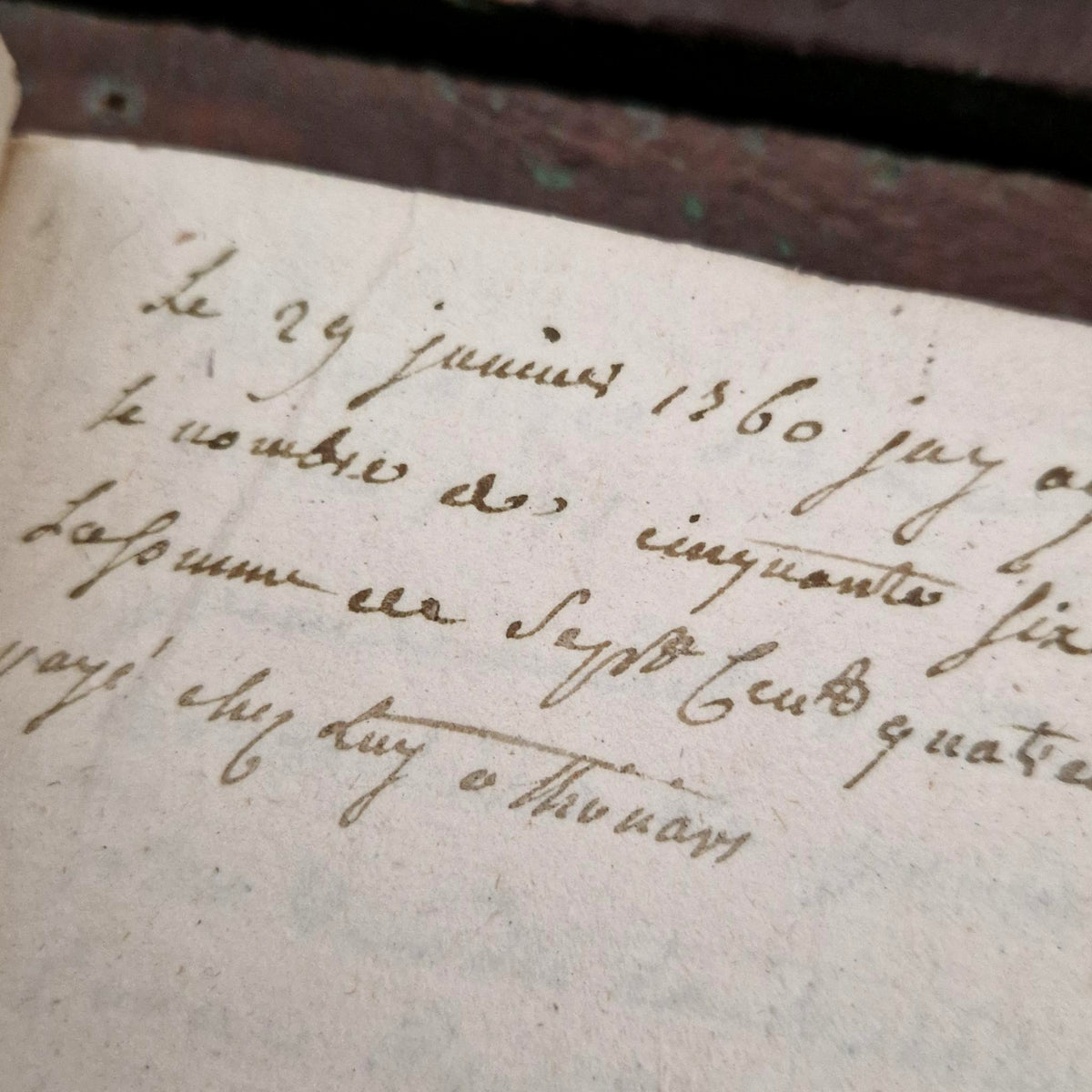 Ancien registre manuscrit -  Fin XVIIIe / Début XIXe