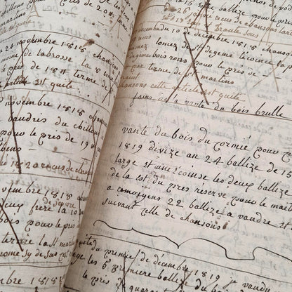 Ancien registre manuscrit -  Fin XVIIIe / Début XIXe