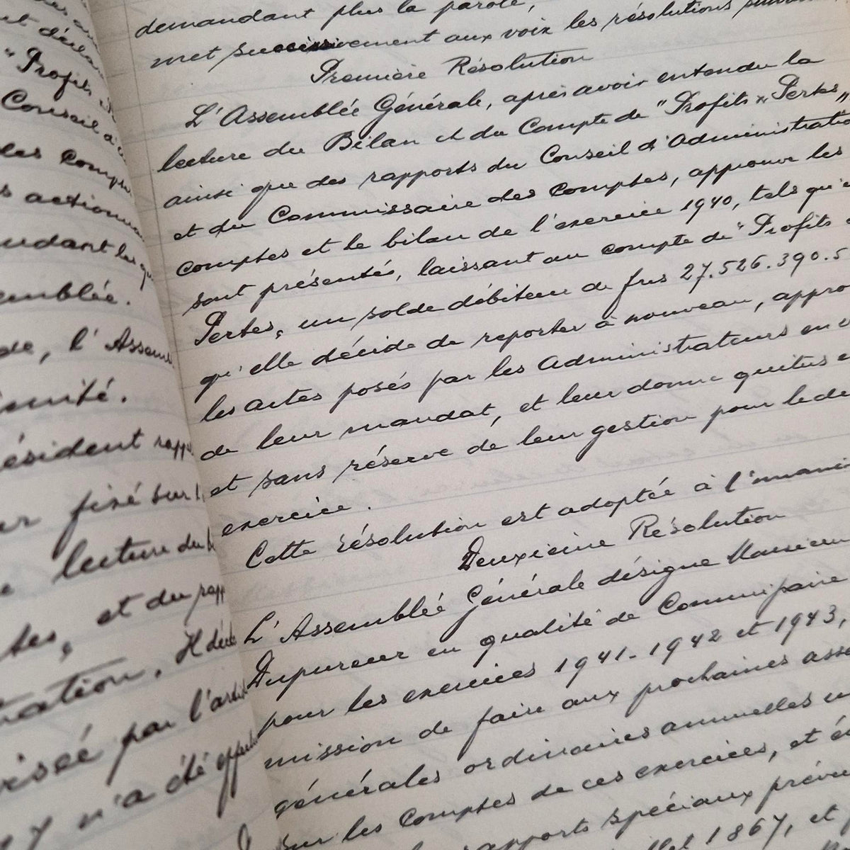 Ancien registre - env. 400 pages manuscrites