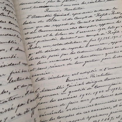 Ancien registre - env. 400 pages manuscrites