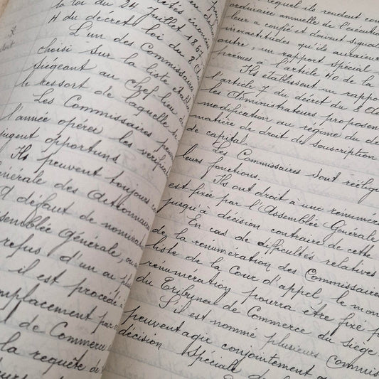 Old register - approx. 400 handwritten pages