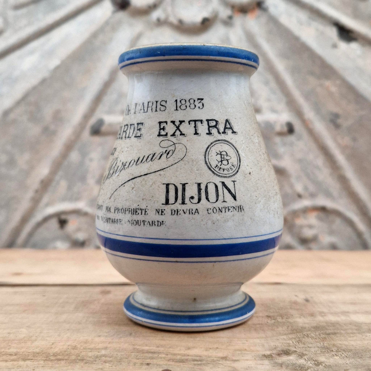 Ancien pot à moutarde « A. Bizouard » - Dijon - Fin XIXe