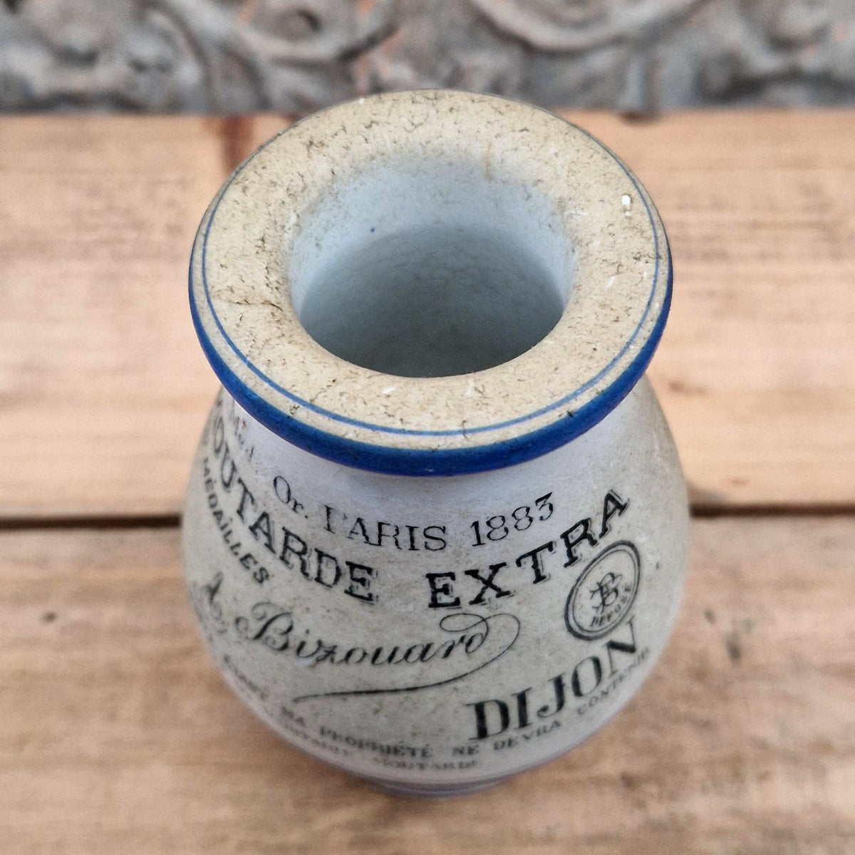 Ancien pot à moutarde « A. Bizouard » - Dijon - Fin XIXe