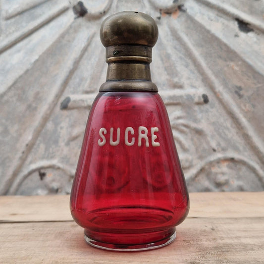 Ancienne saupoudreuse à sucre « SUCRE » - Début XXe