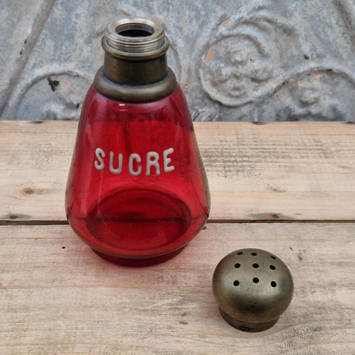 Ancienne saupoudreuse à sucre « SUCRE » - Début XXe