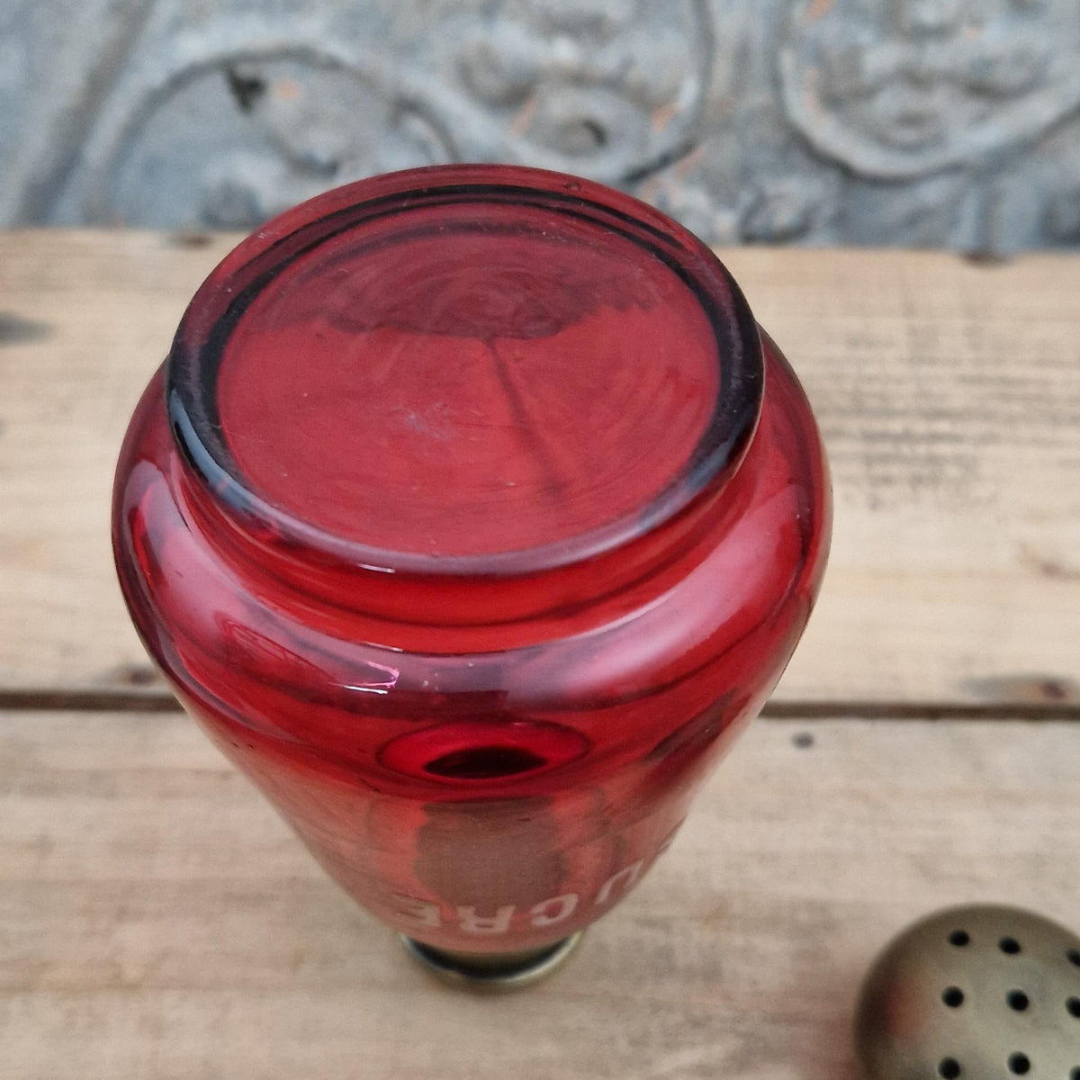 Ancienne saupoudreuse à sucre « SUCRE » - Début XXe