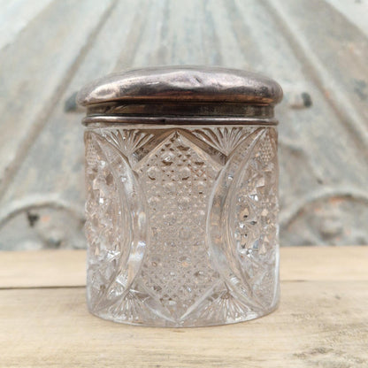 Antique glass and silver cosmetic bottle - Henry Matthews