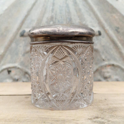 Antique glass and silver cosmetic bottle - Henry Matthews