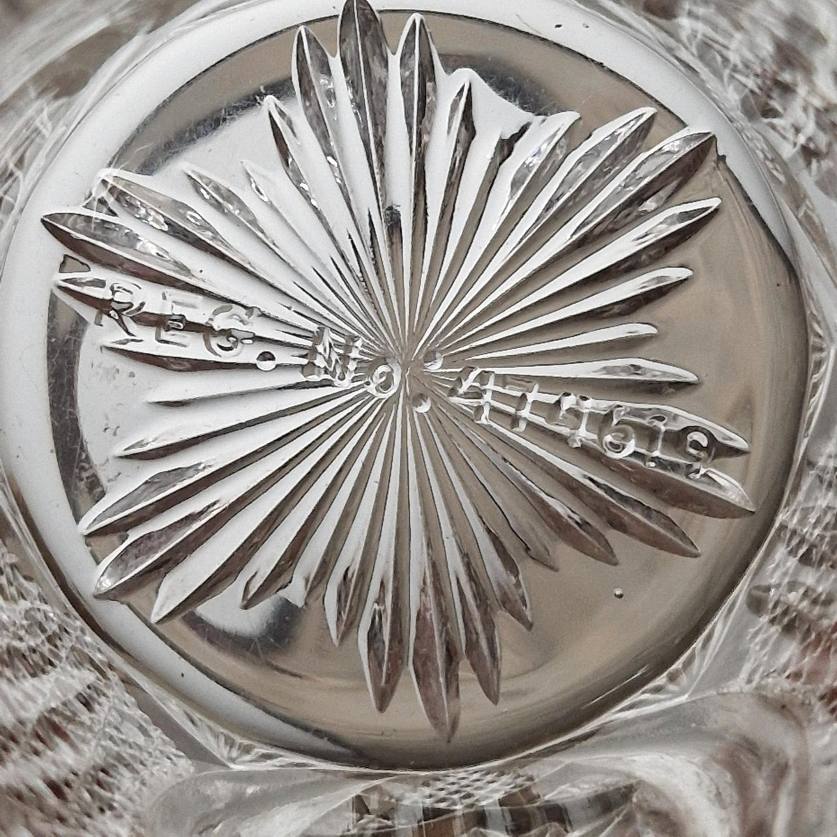 Antique glass and silver cosmetic bottle - Henry Matthews