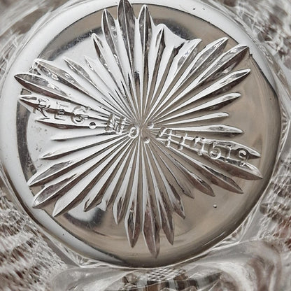 Antique glass and silver cosmetic bottle - Henry Matthews