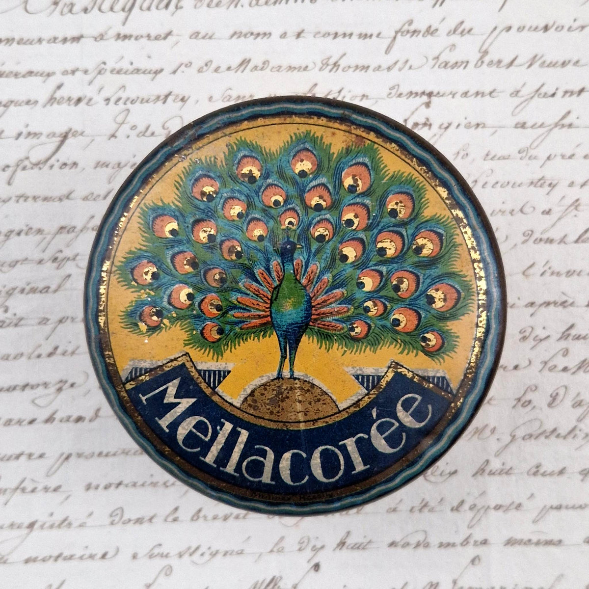 Boîte en tôle lithographiée « Pastilles Mellacorée »
