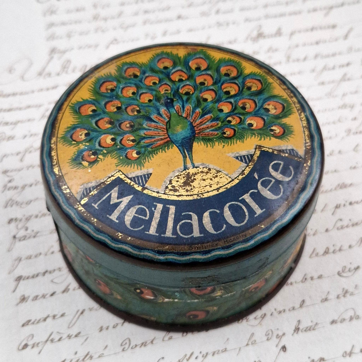 Boîte en tôle lithographiée « Pastilles Mellacorée »