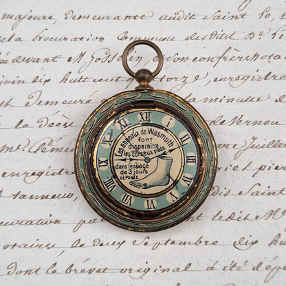Rare watch-shaped box "Wasmuth Rings" - Late 19th century