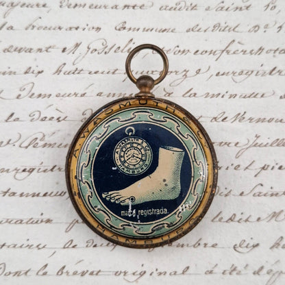 Rare watch-shaped box "Wasmuth Rings" - Late 19th century