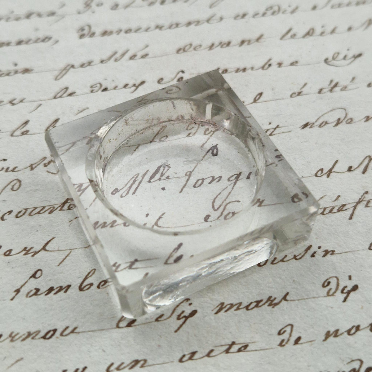 Ensemble de 5 godets de peintre en verre et céramique