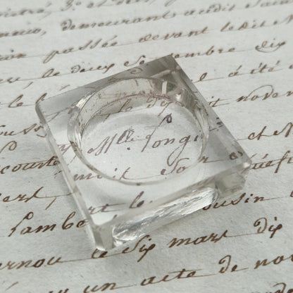 Ensemble de 5 godets de peintre en verre et céramique