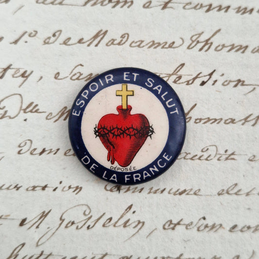 Ancien badge « Sacré-Cœur », 1914-1918 - WW1