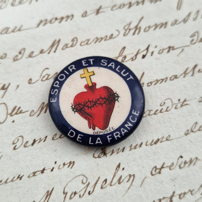 Ancien badge « Sacré-Cœur », 1914-1918 - WW1