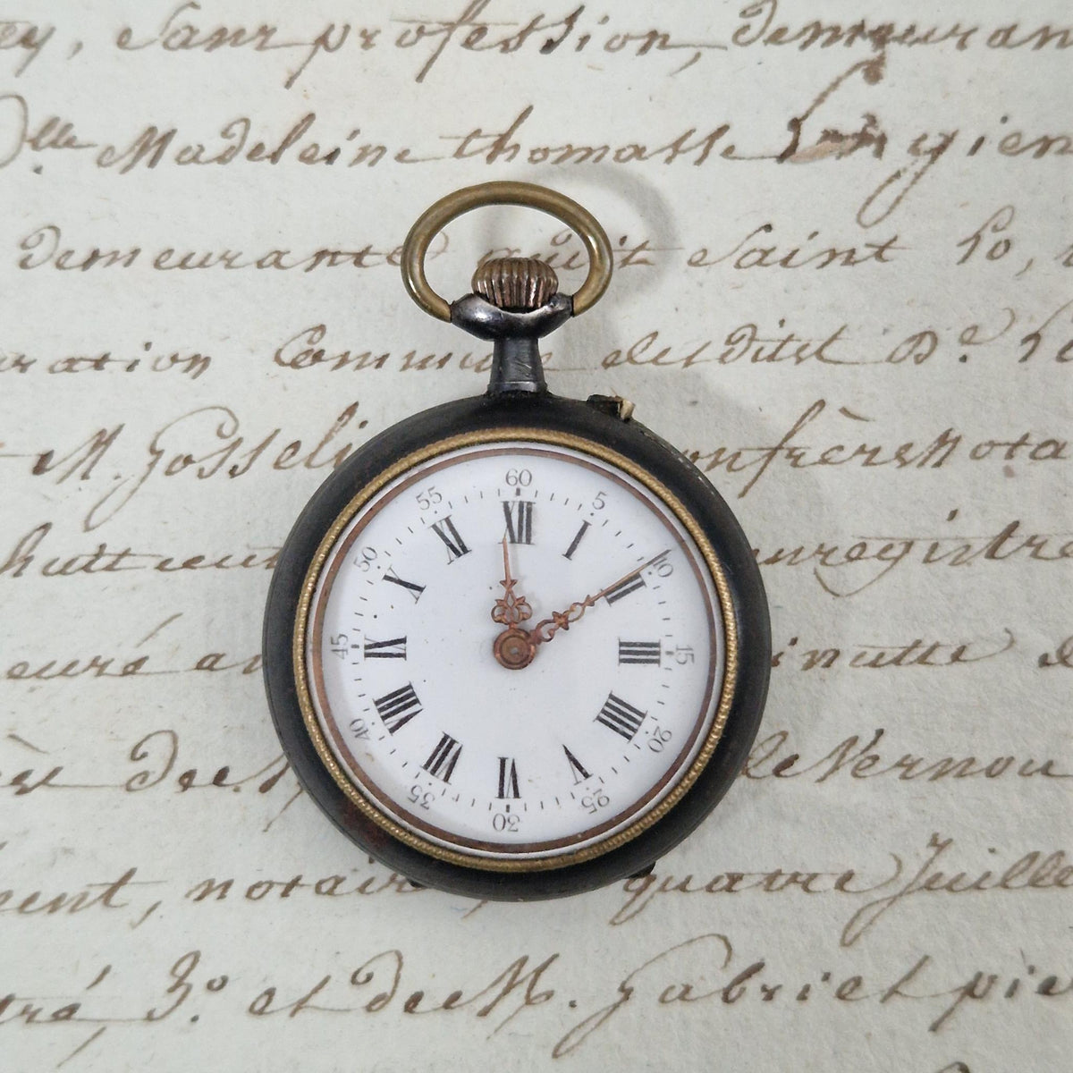 Ancienne petite montre de col - Début XXe siècle