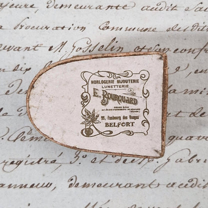 Ancienne Boîte « E. Bourquard » - Horlogerie, bijouterie, Belfort