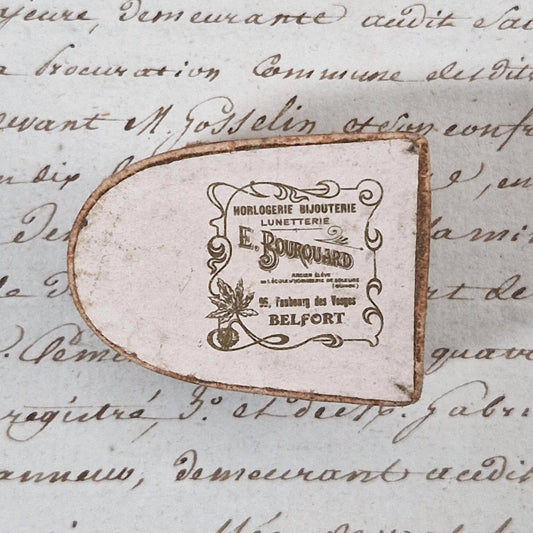 Ancienne Boîte « E. Bourquard » - Horlogerie, bijouterie, Belfort