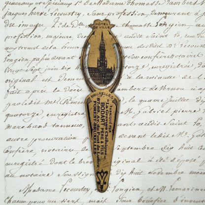 Ancien Marque-page publicitaire «  Bruxelles » - Début XXe