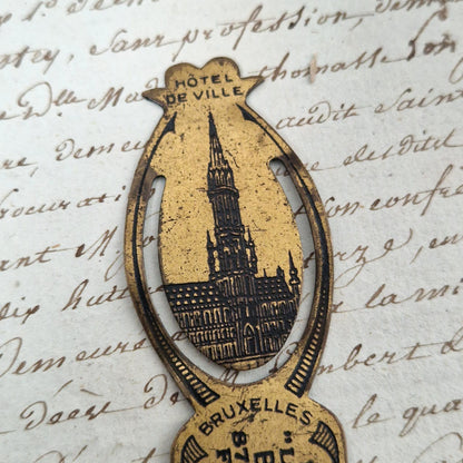 Ancien Marque-page publicitaire «  Bruxelles » - Début XXe