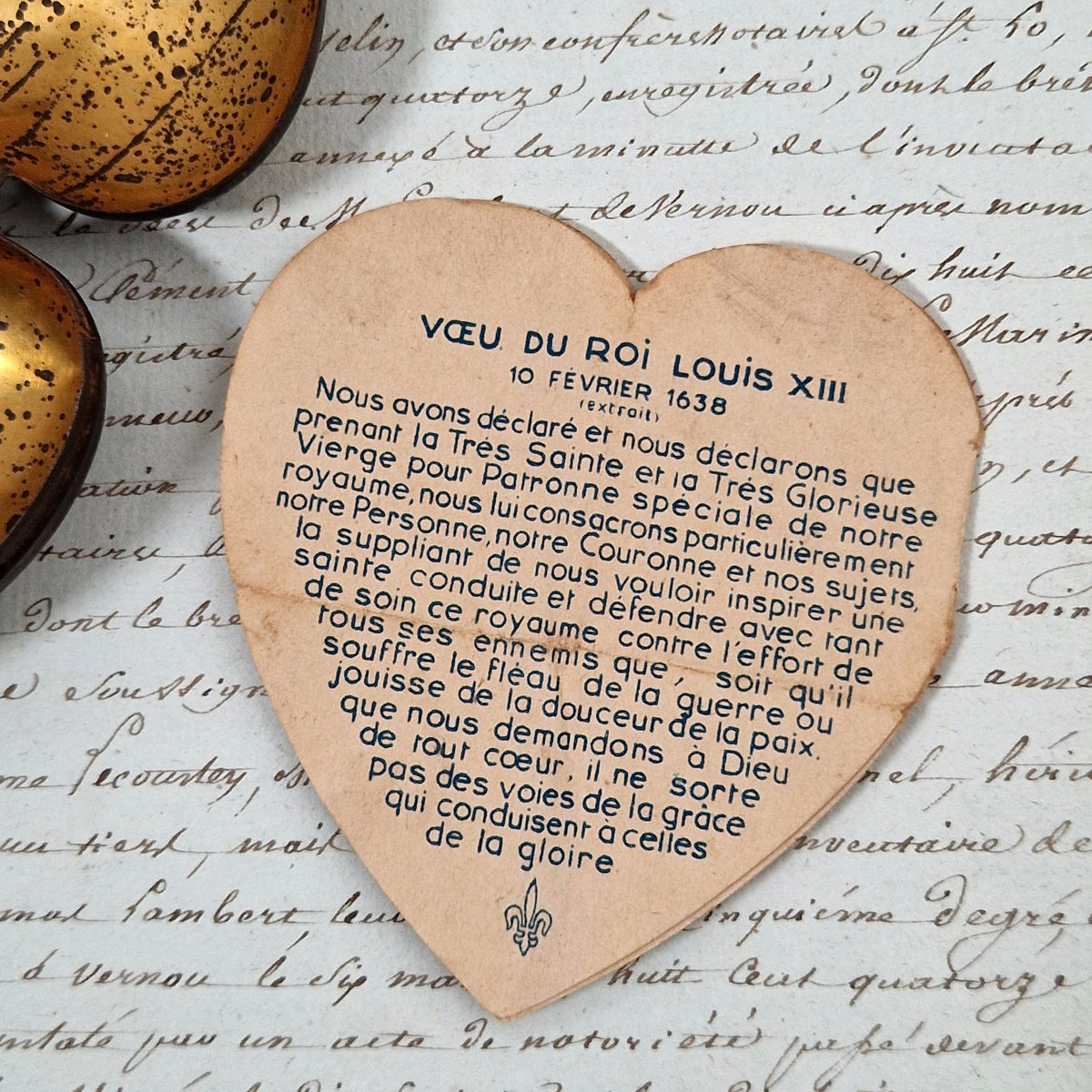 Boite Cœur / ex-voto du Congrès marial de Boulogne, 1938