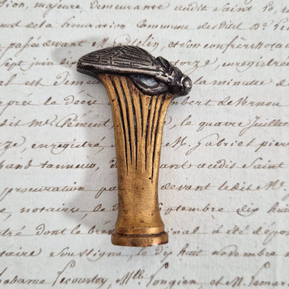 Ancien cachet en bronze « Cigale » - signé Duval
