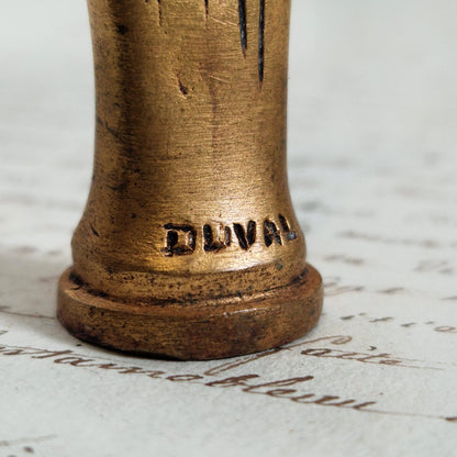 Ancien cachet en bronze « Cigale » - signé Duval