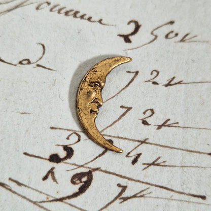 Ornement miniature « Lune » en laiton