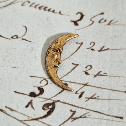 Ornement miniature « Lune » en laiton