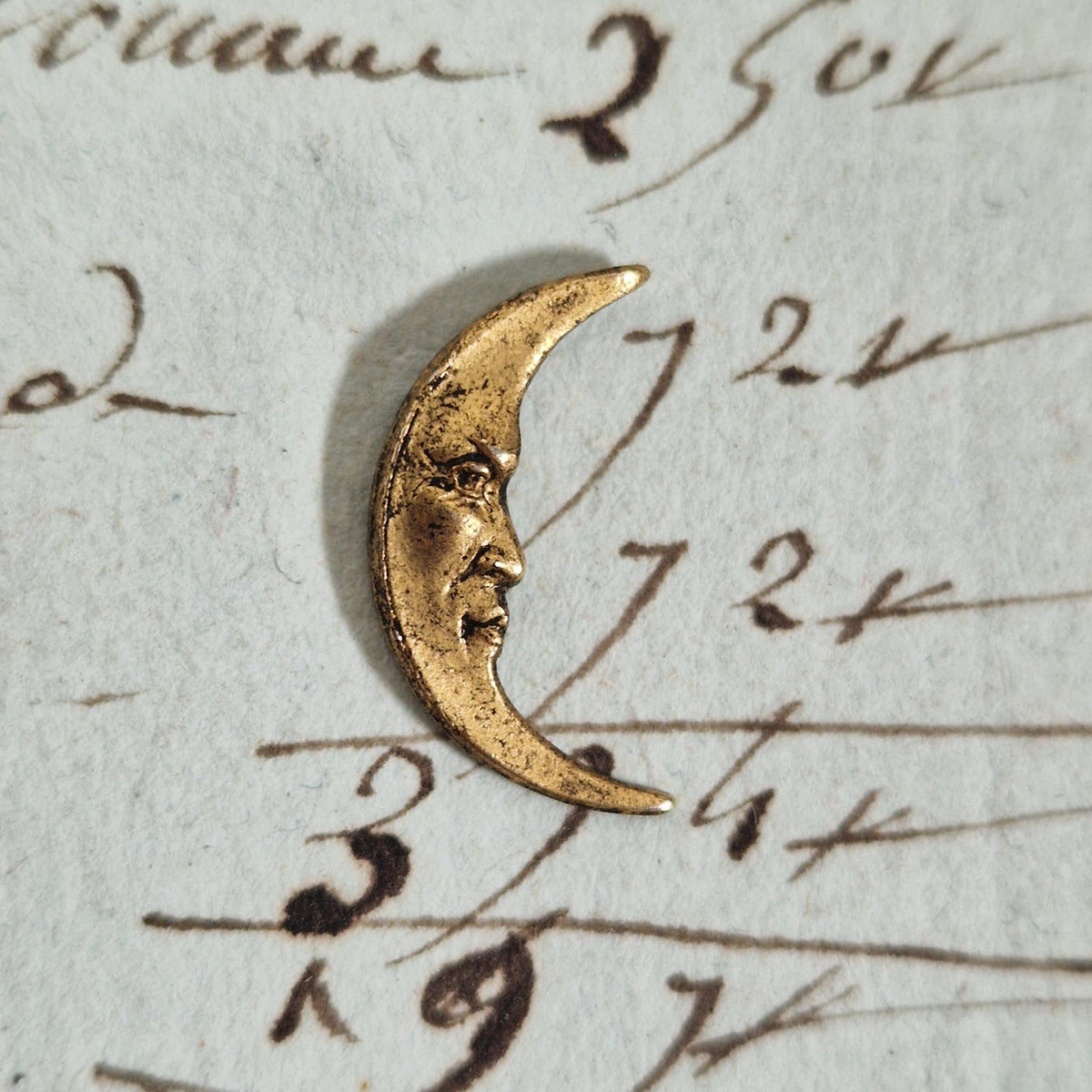 Ornement miniature « Lune » en laiton