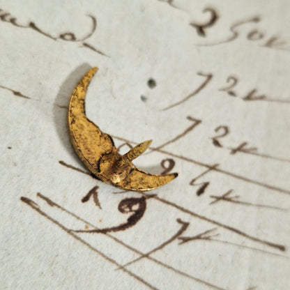 Ornement miniature « Lune » en laiton