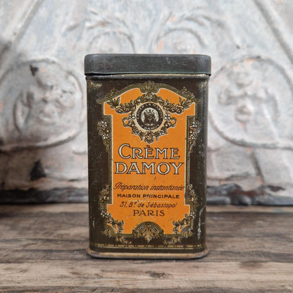 Ancienne boîte publicitaire « Crème Damoy  »