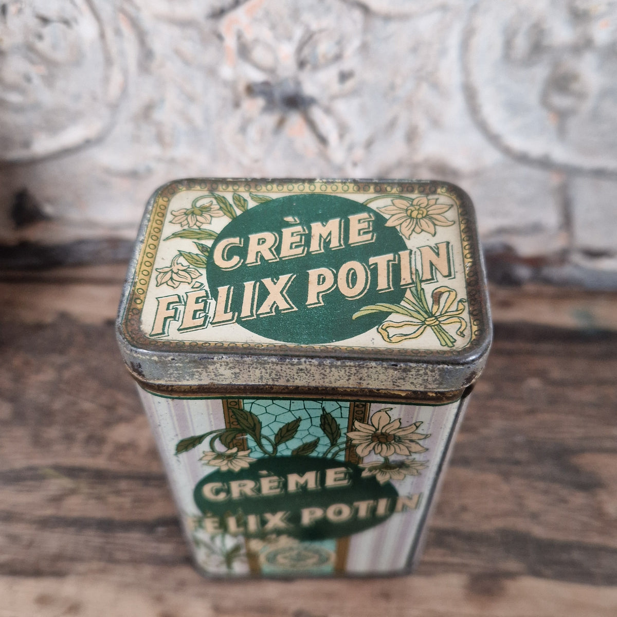 "Félix Potin Cream" advertising tin