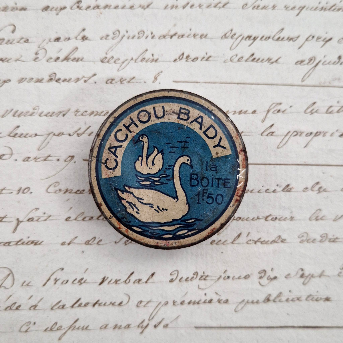 Ancienne boîte publicitaire « Cachou Bady »