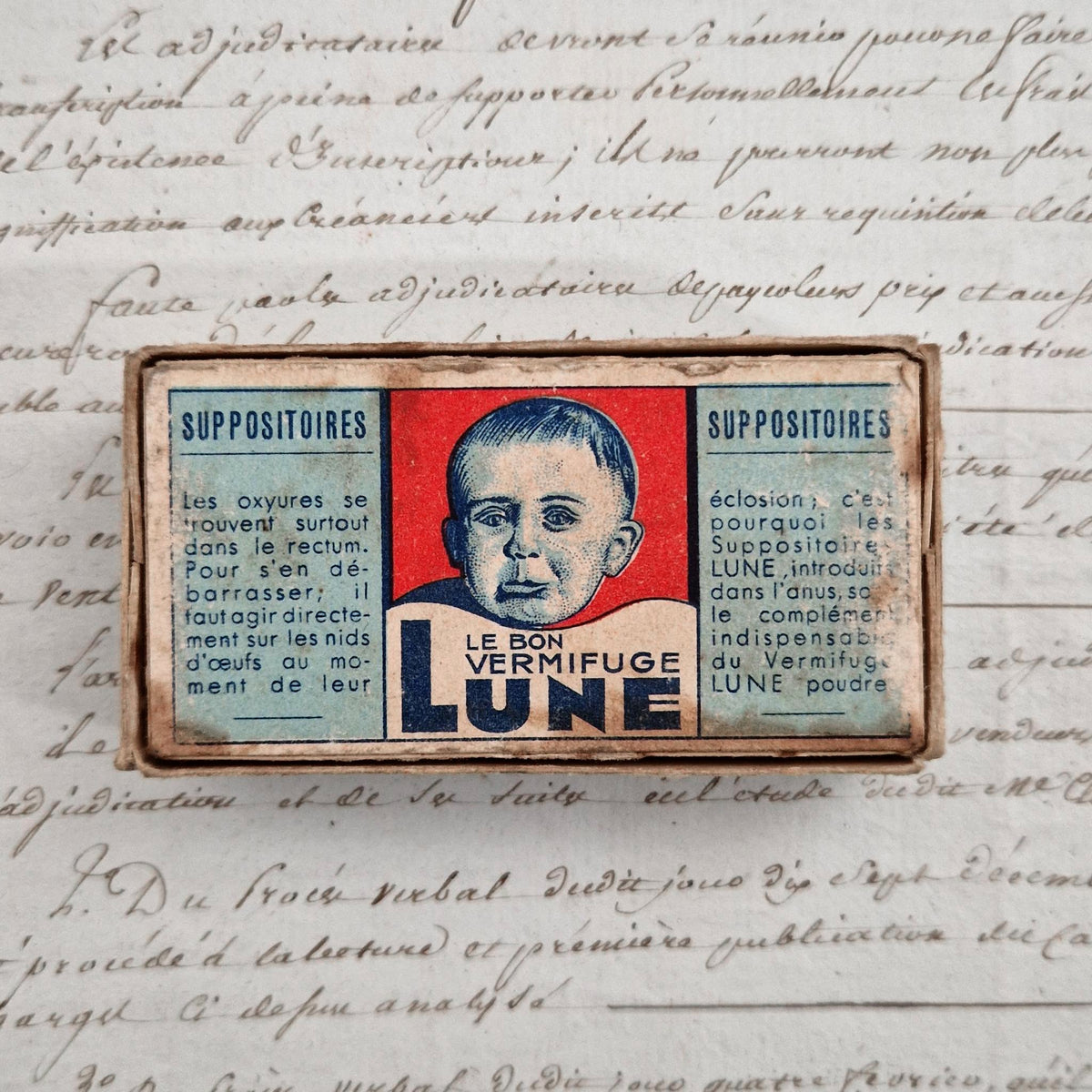 Rare ancienne boîte « Suppositoires LUNE »