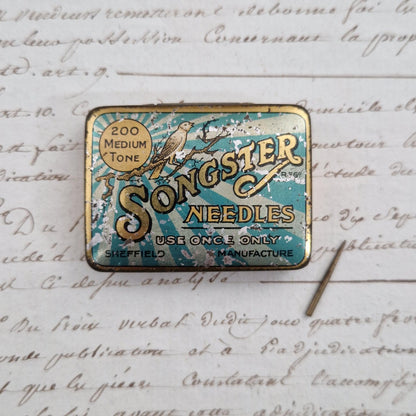 Boîte d'aiguilles pour gramophone « Songster »