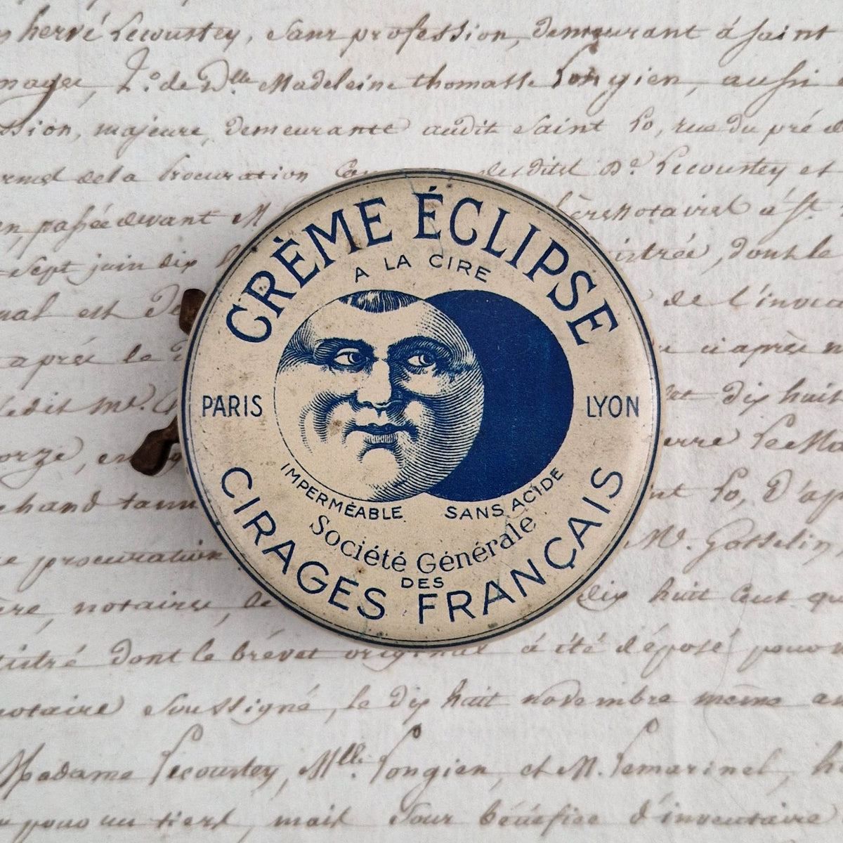 Éclipse Cream Shoe Polish Tin No. 3 - Blue Label