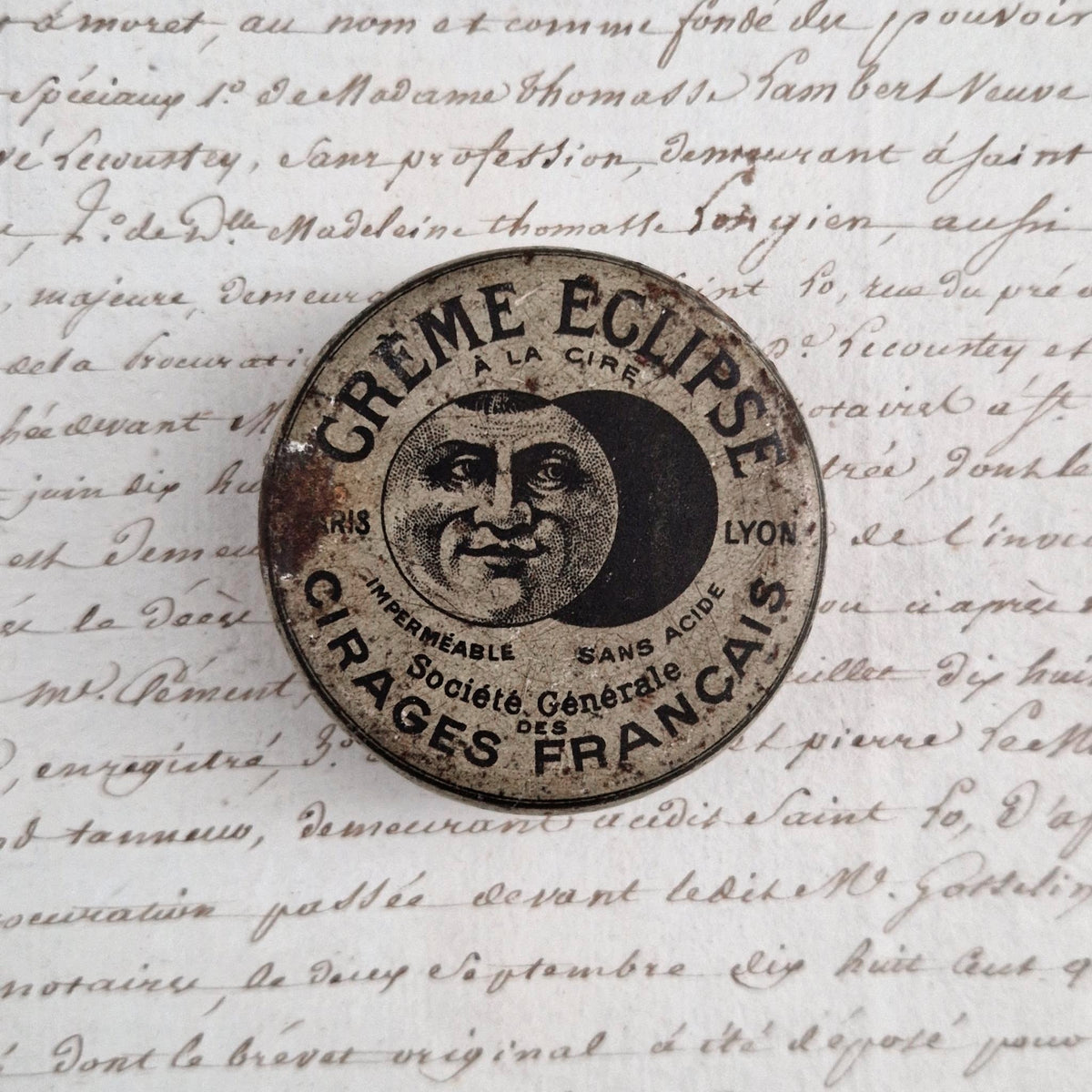 Petite boîte cirage « Crème Éclipse » - Paris / Lyon