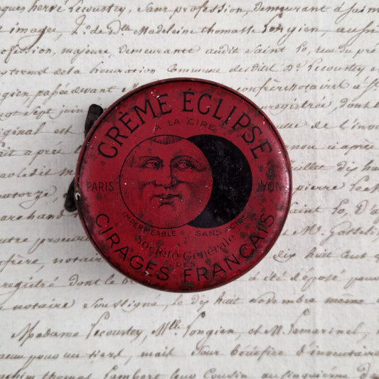 Éclipse red shoe polish cream tin no. 3