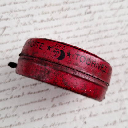 Éclipse red shoe polish cream tin no. 3