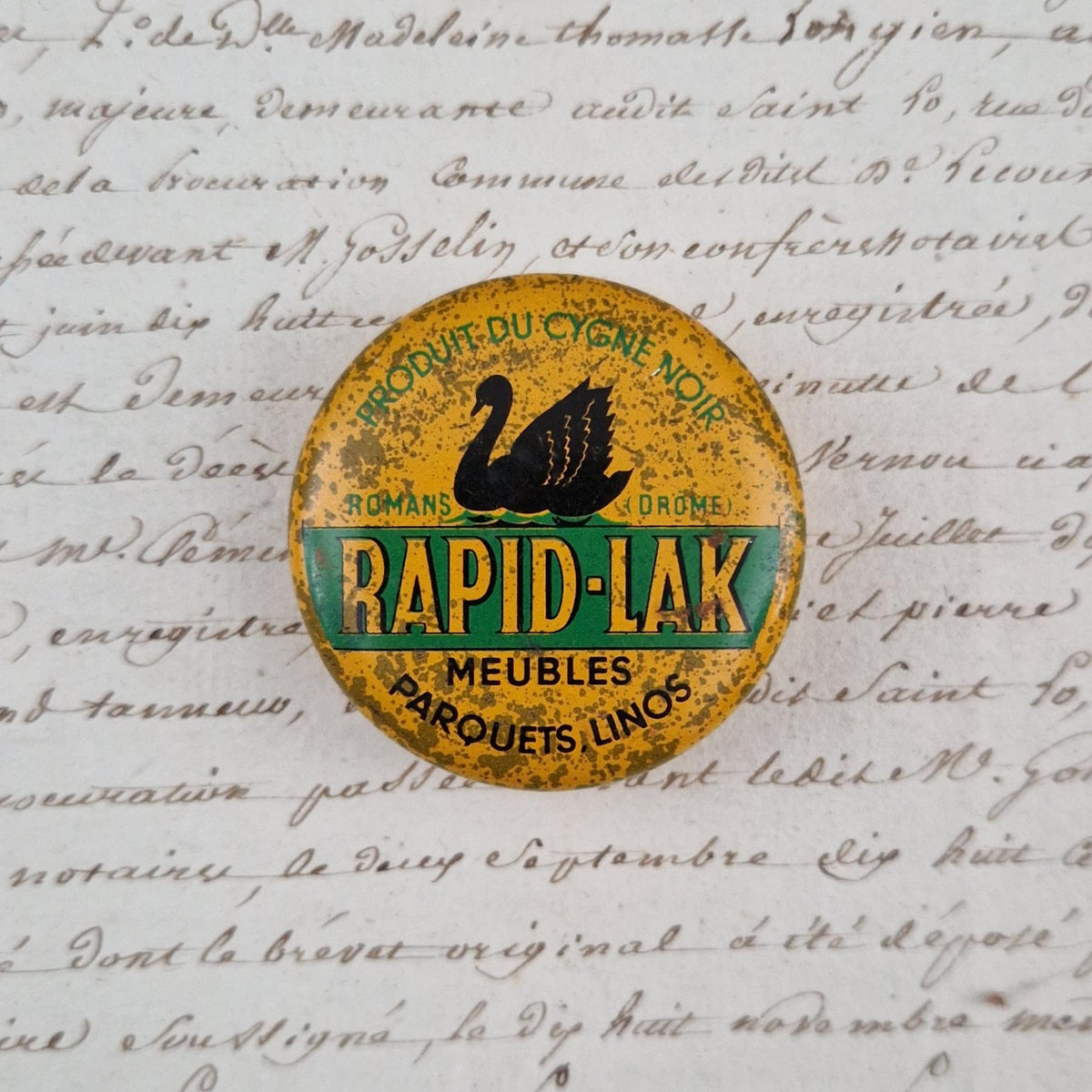 Black Swan Rapid-Lak wax tin