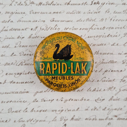 Black Swan Rapid-Lak wax tin
