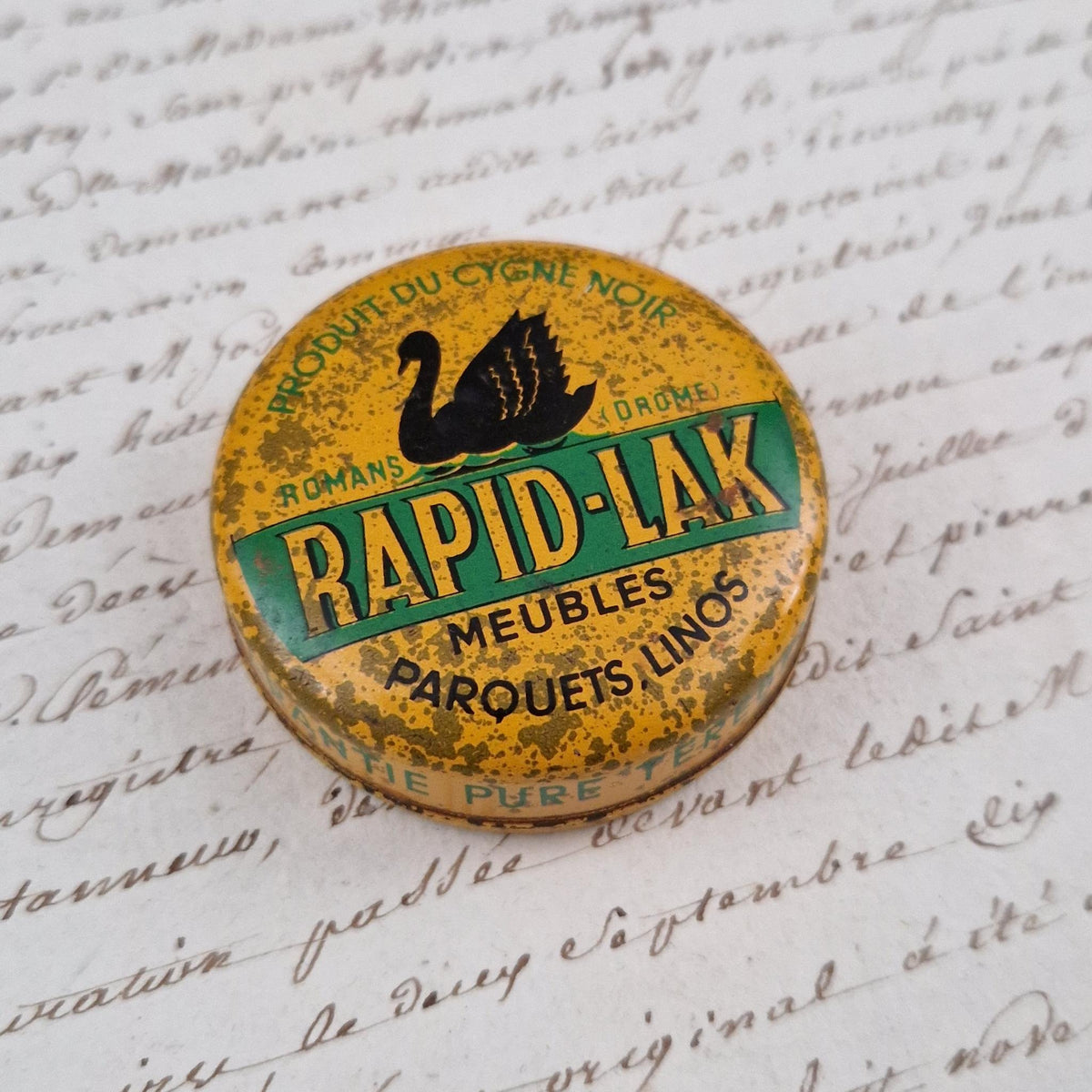 Black Swan Rapid-Lak wax tin